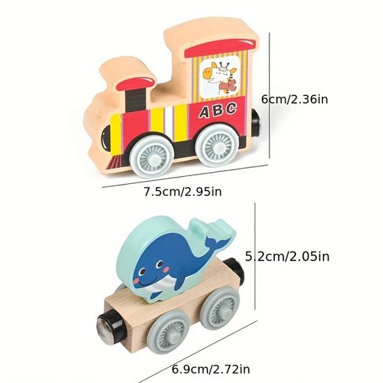 Clickrail – 62 Trains Magnétiques Motorisés Avec Boucles 360° – Kit De Construction Créatif éducatif – Cadeau Enfant 3-6 Ans