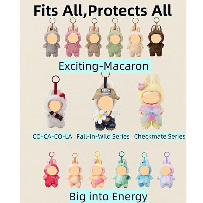 Labubu Box LVYXON Boîte De Rangement En Acrylique Transparent Avec Coque En Labubu Boite