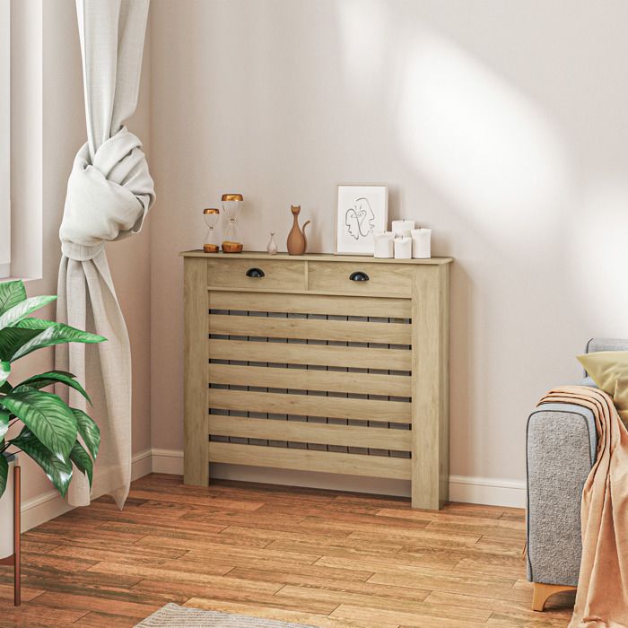 Cache-radiateur Moderne Avec étagère Pour Plantes D'intérieur, Sans Perçage Nécessaire, Chauffage Caché, Armoire Pour Salon, Supports D'étagère Flottants, Anti-fumée Et Anti-poussière, Décoration