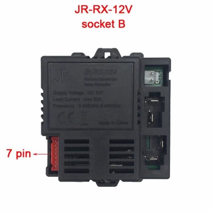 Kit Télécommande 2,4 GHz JR1958RX-2S Pour Voiture Électrique Enfant – Récepteur ABS 12V Avec Démarrage Progressif