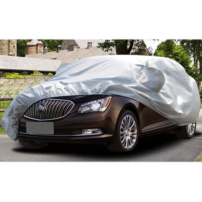 Housse de voiture SUV étanche tous temps bâches de voiture complètes  respirant extérieur intérieur coupe-vent/anti-poussière/résistant aux  rayures protection UV convient jusqu'à 17'(17' x 6.6' x 5.9') 