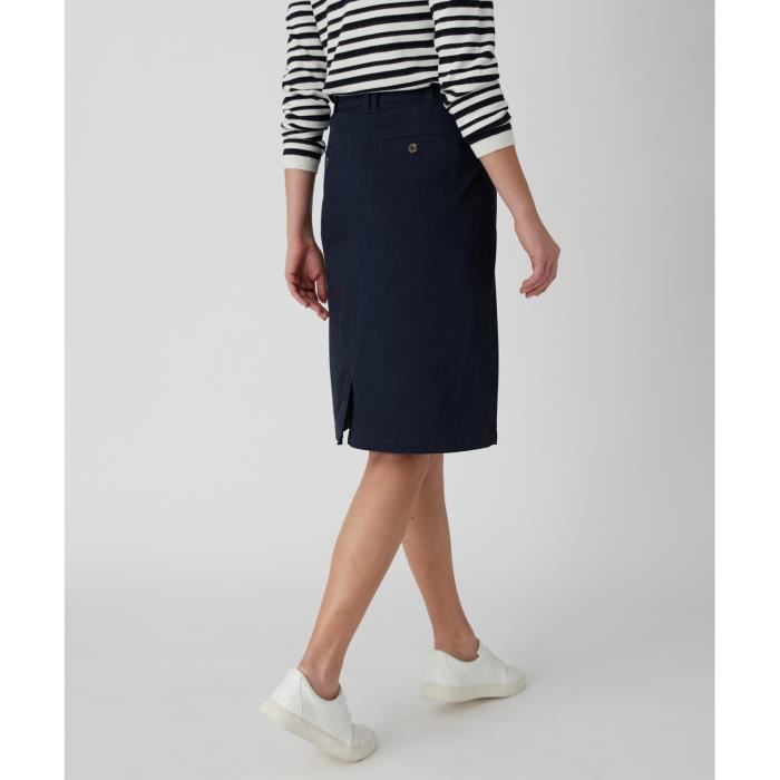 Jupe Damart Jupe chino Marine Fonc Marine fonc Cdiscount