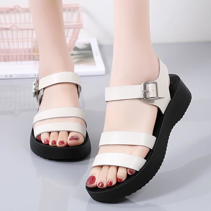 Chaussure cuir femme ete on sale