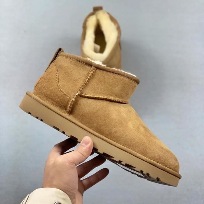 Botte Bottes d hiver en fourrure pour femme chaussures de neige