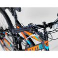 Licorne Bike Vélo VTT 26" Premium Vélo [26, Noir/Bleu/Orange]-3