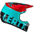 Kit casque moto cross avec lunettes Leatt 7.5 23 - bleu/rouge - XS-3