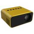 Accueil Mini Projecteur LED YT500 Vidéo Projecteur Accueil Media Player jaune-AU plug-3