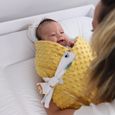 Gigoteuse d'emmaillotage bébé couverture, Nid Réversible universelle pour Garçon et Fille poussette Safari–Minky Toffee-3