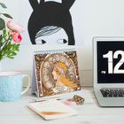 Calendrier De Bureau 2022 Wanderlust - 12 Mois, Format 20x18x6,5 Cm - 6 Langues - Certifié FSC - Vue Mensuelle
