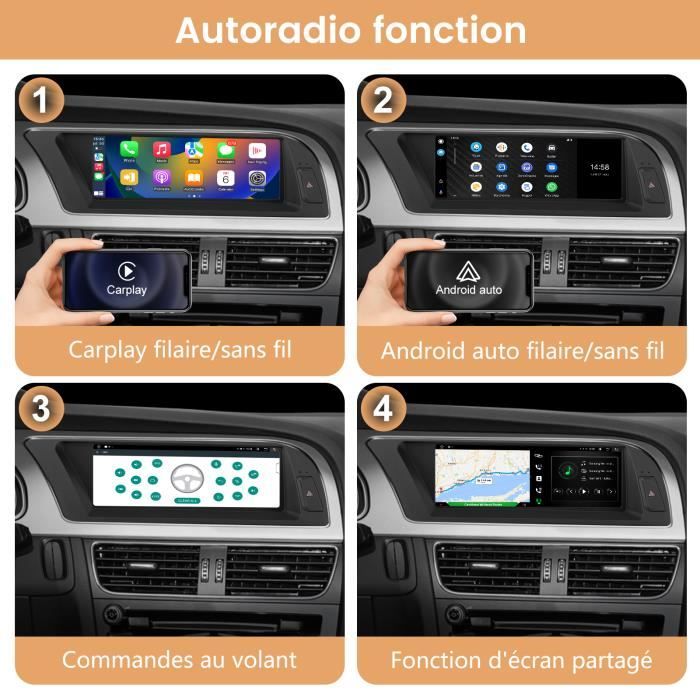 AWESAFE Autoradio Android 11【4Go+64Go】pour Audi A5 avec 8.8  Pouces,Carplay/Android Auto/WIFI[2008-2016] avec MMI - Cdiscount Auto