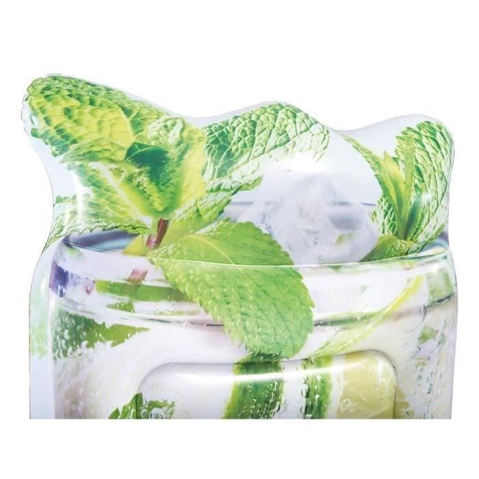 Matelas Cocktail Intex 178x91cm - Vinyle - Porte-Verre Intégré - Pour Piscine Et Extérieur