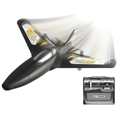 Avion Télécommandé 2.4ghz Led Avion De Chasse Télécommandé Avec Tête En Caoutchouc Souple, Jouets Avion Cascade 360° LED