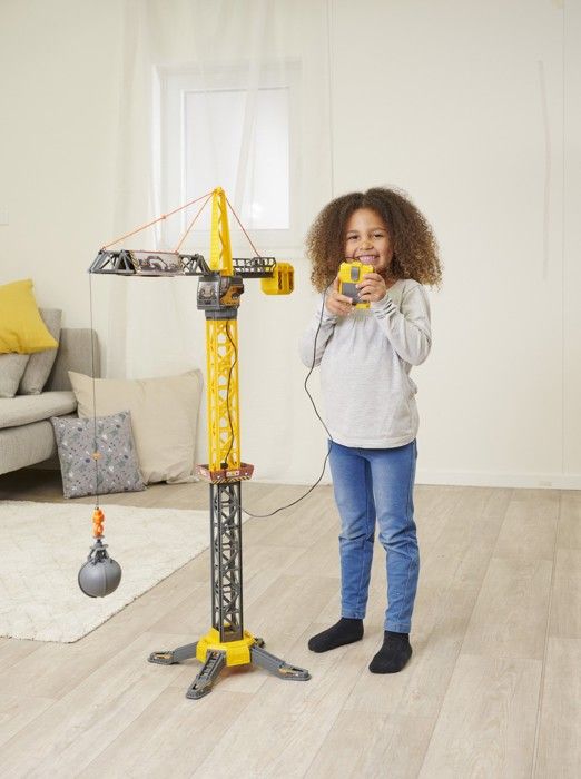 Grúa De Construcción Teamsterz JCB Con Control Remoto – Más De 100 Cm De Altura, Incluye Mando Con Cable Y 3 Pilas AAA, Para Niños A Partir De 3 Años Grúa De