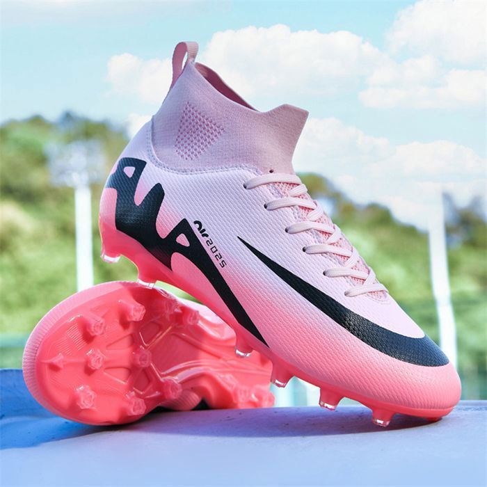 Crampons de Foot Homme Professionnel Chaussures de Football Antiderapant Entrainement Chaussures de Foot Adolescents