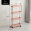 Quatre Couches Desserte De Cuisine Chariot De Cuisine Etagere De Rangement Pour Chambre Salle De Bain Blanc