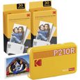 Kodak Mini 2 Retro Imprimante Photo Mobile pour Smartphone (iPhone & Android), Imprimante Bluetooth, 5,4 x 8,6cm, Yellow + 68 Photos-0