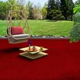 Kingston - tapis type gazon artificiel – pour jardin, terrasse, balcon - rouge - 200x300 cm-0