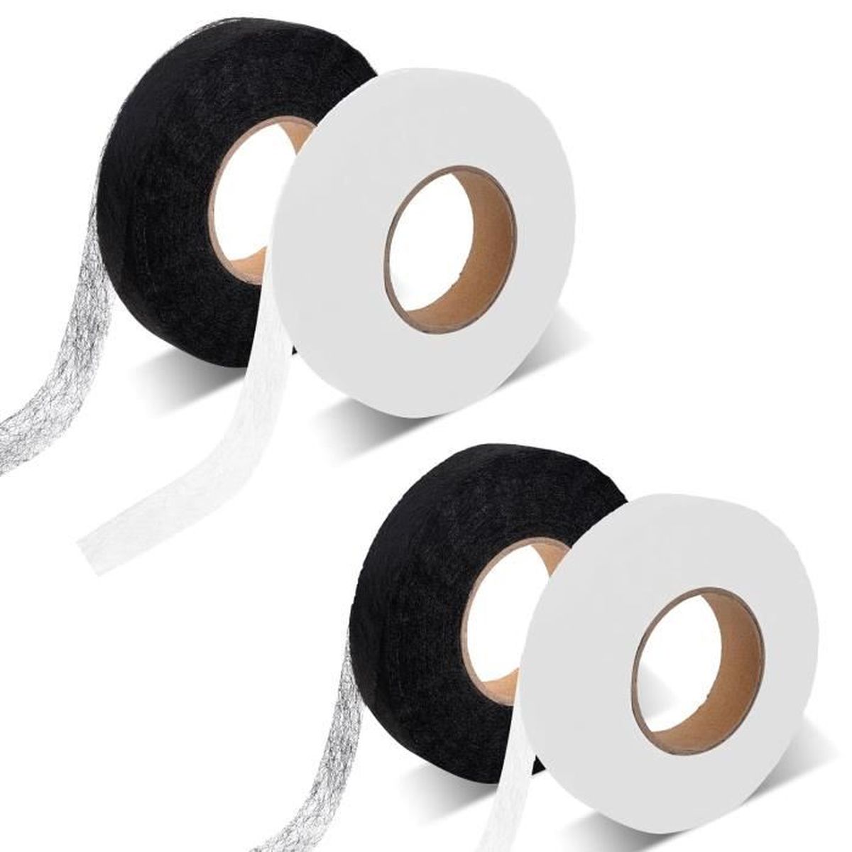 Ruban Thermocollant 20 Mm X 64 M - Ourlet Sans Couture Pour Pantalon, Rideaux, Tissus - Facile à Poser Avec Un Fer à Repasser