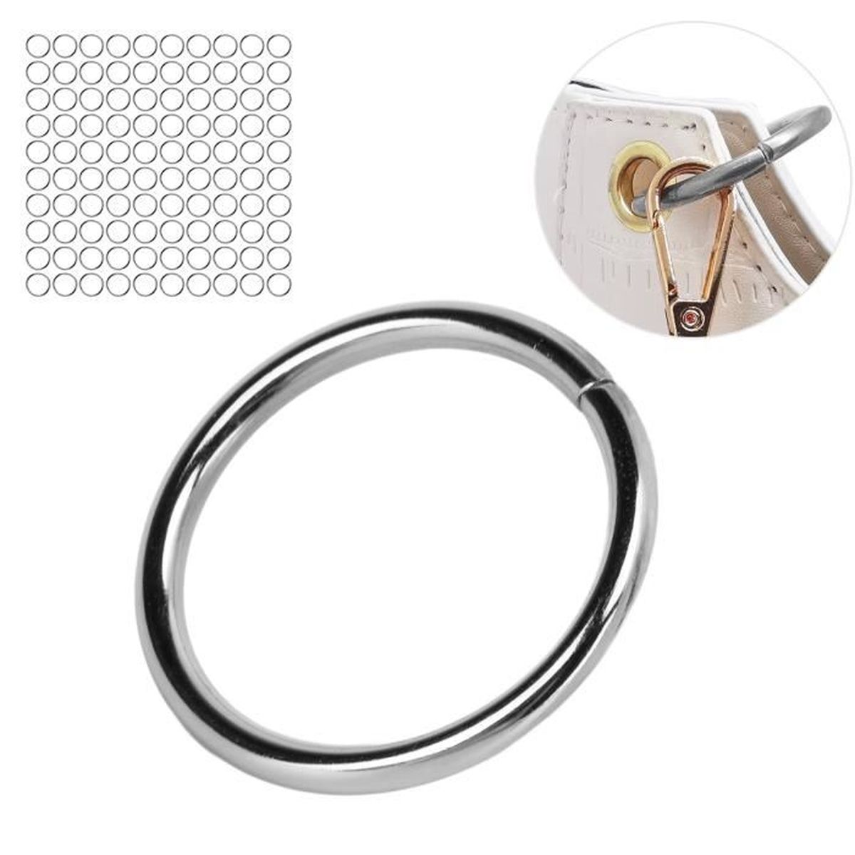 316 Acier Inox Rond Anneau Soudé Joints Toriques 45mm ID 6mm Épais 3pcs