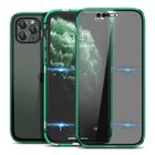 GrandEver Magnétique Anti-Spy iPhone 11 Pro Max [Adsorption Magnétique] Alliage D'aluminium Privacy Verre Trempé Vert