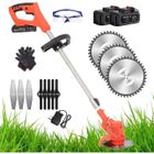 RUMOCOVO Coupe-Bordures éLectriques Professionnel Debroussailleuse sans Fil 36v Puissante Taille Haie avec 2*Batterie Au Lithium