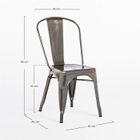 SKLUM - Chaise industrielle en acier Brossée LIX - Acier