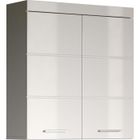 TRENDS INTERNATIONAL Meuble haut de salle de bain AMANDA - 2 portes - L73 x P23 x H77 cm - Blanc - TRENDTEAM
