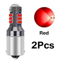 (Rouge)1156 BA15S 7506 P21W R10W R5W Super lumineux 2016 LED ampoules de frein de voiture clignotants feux de recul automatiques l