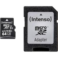 Carte mémoire microSDXC Intenso Professionnel 64 Go - UHS-I - Classe 10