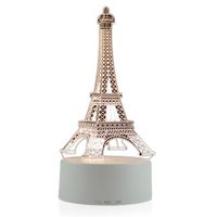 TD® Lampe optique poser décoratif tactile 7 couleur illusion optique - modèle tour Eiffel - faible consommation câble USB 3 piles