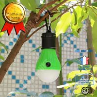 TD® Lampe Eclairage de meuble- Ampoule LED Lumière à accrocher- Camping Tente Portable Pêche lampe lanterne Vert