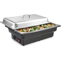 Plat Rond En Acier Inoxydable Lacor 69019 - Pour Réchaud (Chafing Dish), Diamètre 35 Cm, Hauteur 7 Cm - Lave-vaisselle