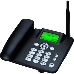 Téléphone fixe téléphone de bureau gsm quadri-bande sans fil, tél