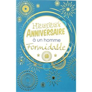 Carte Anniversaire Homme Cdiscount