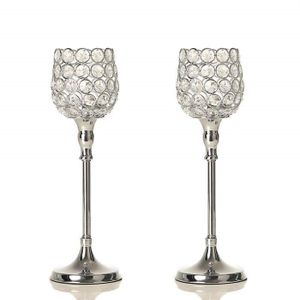 Vincigant Haut Bougeoir Cristal Grand Chandelier Sur Pied Argent Pour Decoration Plan De Mariage Design Decor Maiosn 70cm De Haut Iranfengda Ir