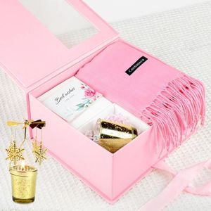 ECHARPE - FOULARD Coffret Bougies Parfumées Cadeau Femme Avec Bougeo