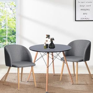 Table A Manger Ronde De 2 A 4 Personnes Style Scandinave Retro