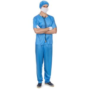 DÉGUISEMENT - PANOPLIE Déguisement chirurgien - Homme - Bleu - Haut ample