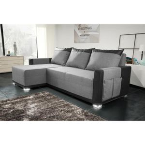 Canapé Dangle Convertible Bully Gris Noir Achat Vente