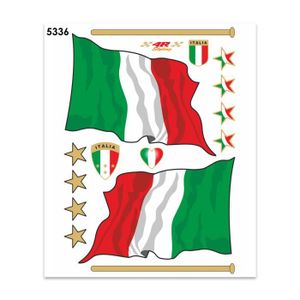 ITALIE I-csd0334 des Autocollants Sticker Autocollant Voiture Drapeau