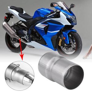 KIMISS Racing embout de tuyau d'échappement d'échappement tuyau d'échappement en titane tuyau d'échappement de moto 60mm 2.4in Modification universelle 