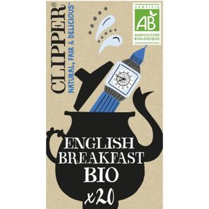 THÉ LOT DE 5 - CLIPPER - Thé noir English Breakfast Bio - boite de 20 sachets
