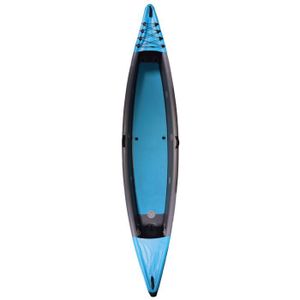KAYAK Kayak gonflable COASTO Russel 2 - 430 cm - 2 places - Mixte - Noir et bleu