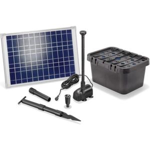 BASSIN D'EXTÉRIEUR Kit pompe solaire bassin avec filtre 1300L-20W - E