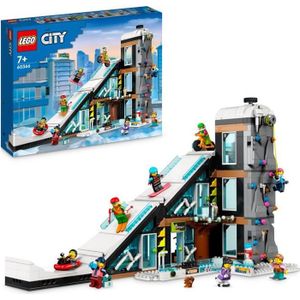 ASSEMBLAGE CONSTRUCTION LEGO® City 60366 Le Complexe de Ski et d’Escalade, Jouet de Construction Modulaire pour Enfants Dès 7 Ans