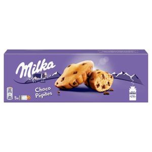 BISCUITS CHOCOLAT LOT DE 6 - MILKA - Choco Pépites chocolat Gâteaux - boîte de 5 sachets - 140 g