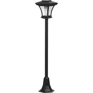 LAMPION Lanterne solaire de jardin avec éclairage LED au design de lanternes de rue - Environ 120 cm de haut  avec capteur de lère  sans194