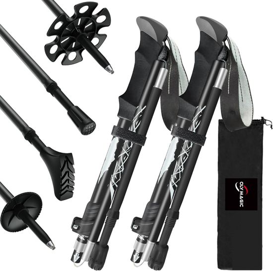 Bâtons Trekking Black Diamond - Aluminium Pliable Réglable - Taille M/L - Neuf