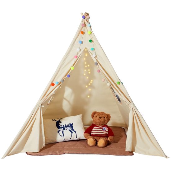 Grande Tente Tipi de Maisonnette Féerique pour Enfants Intérieur Extérieur Tente de Jeu pour Enfants Jouet d'Anniversaire Grande Tente Tipi de Maisonnette Féerique pour Enfants Intérieur Extérieur Tente de Jeu pour Enfants Jouet d'Anniversaire
