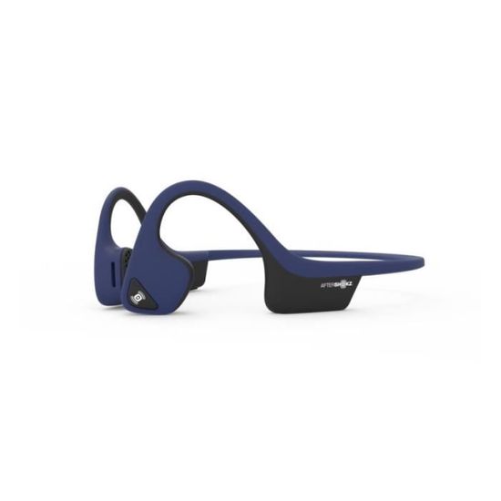 AFTERSHOKZ Casque avec micro oreille dégagée montage derrière le cou Bluetooth sans fil - Bleu nuit